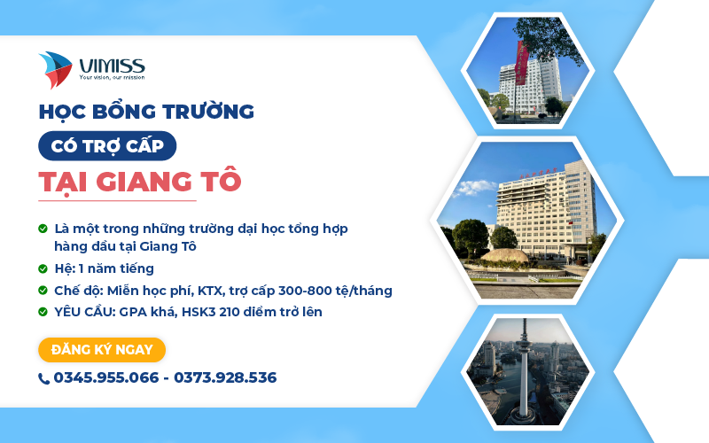 [5 SUẤT DUY NHẤT] HỌC BỔNG TRƯỜNG HẤP DẪN TẠI GIANG TÔ