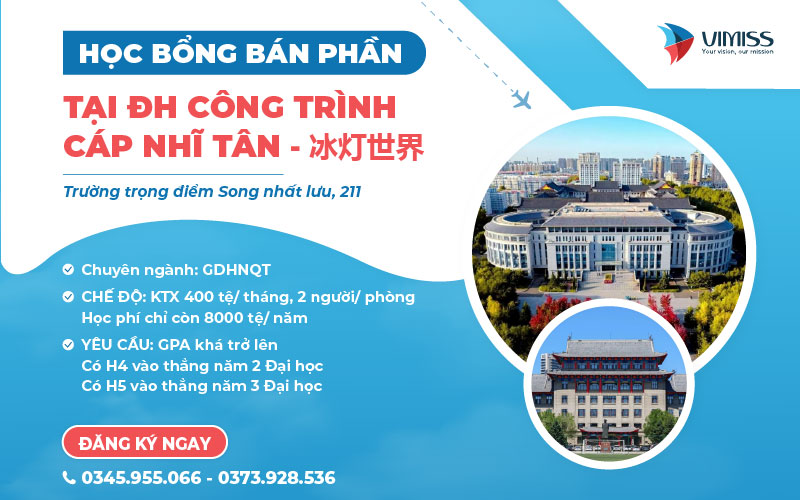 Danh sách học bổng bán phần Hot nhất chỉ có tại Vimiss
