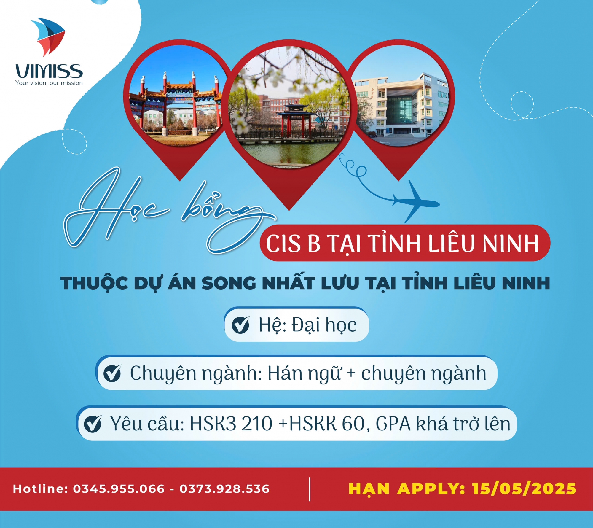 Học bổng CIS B tại tỉnh Liêu Ninh