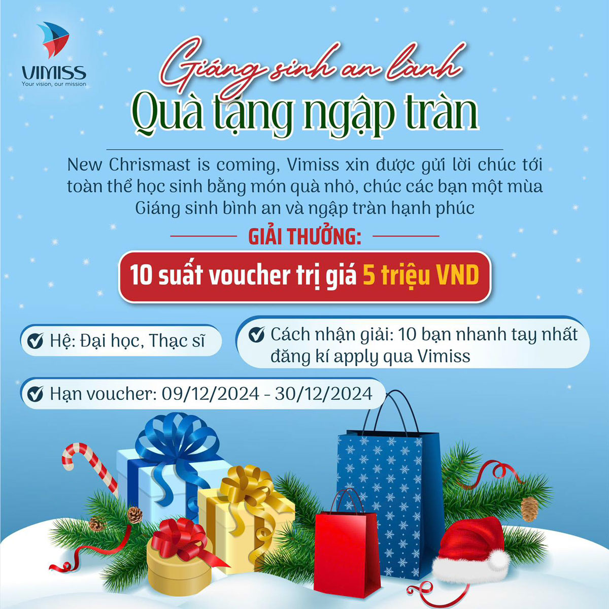 [HOT] – 10 suất Voucher trị giá 5 triệu chỉ có tại Vimiss