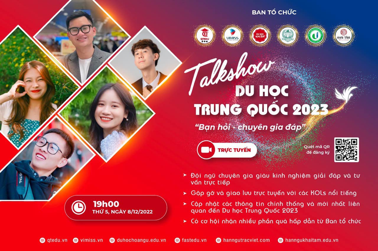Gặp gỡ các KOLs trong lĩnh vực du học tại Talkshow du học Trung Quốc 2023